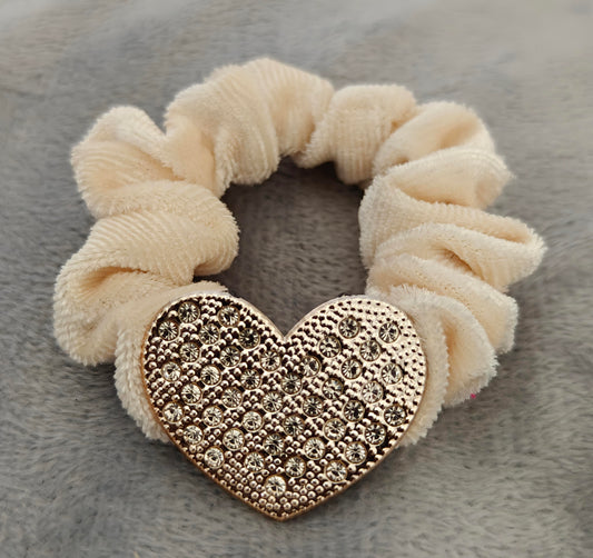 Heart Charm Scrunchies