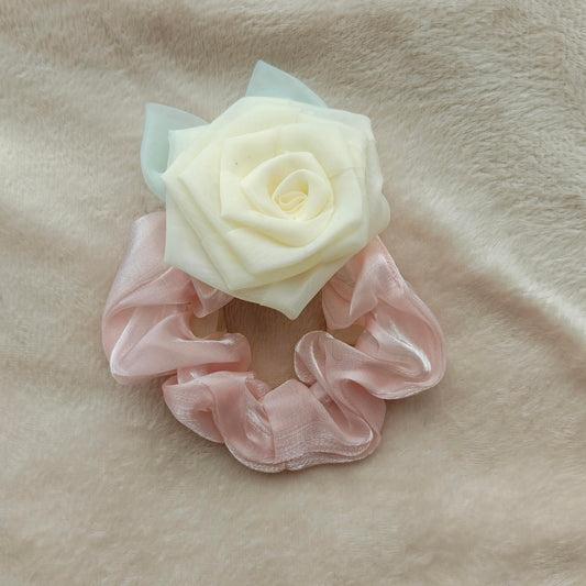 Rose Scrunchie Hair Tie