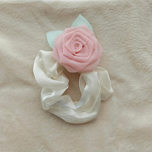 Rose Scrunchie Hair Tie
