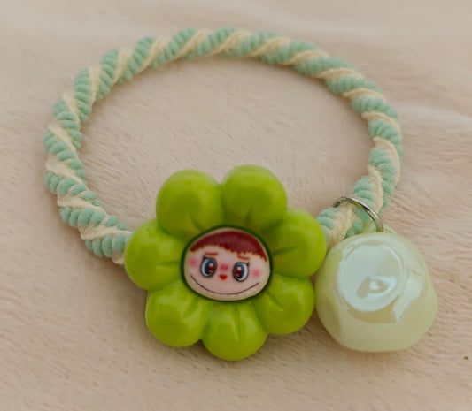 Flower Charm Hair Tie