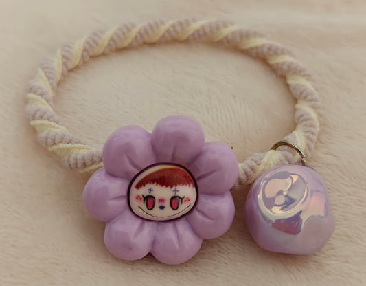 Flower Charm Hair Tie